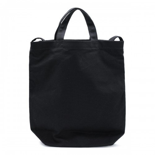 BLACK COTTON TOTE BAG