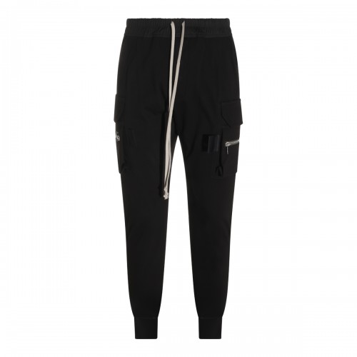 BLACK COTTON MASTODON CARGO PANTS