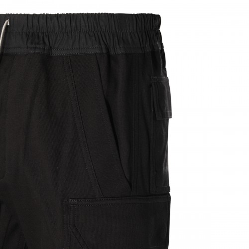 BLACK COTTON MASTODON CARGO PANTS