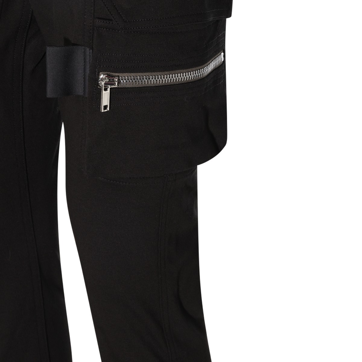 BLACK COTTON MASTODON CARGO PANTS