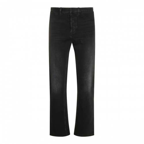 BLACK COTTON JEANS