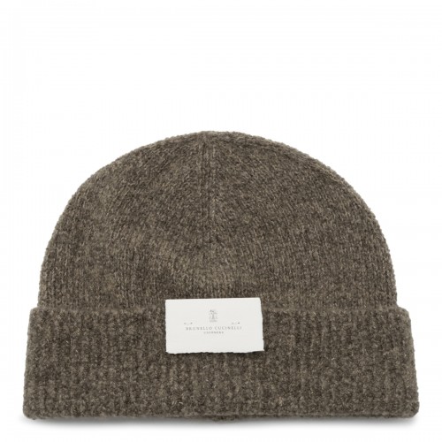 BROWN WOOL BEANIE