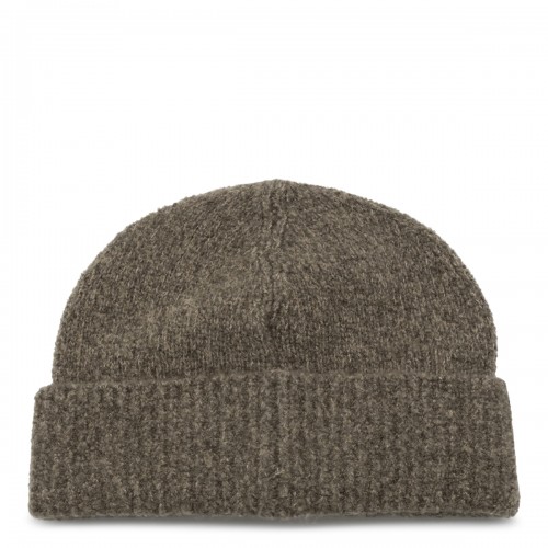 BROWN WOOL BEANIE 2