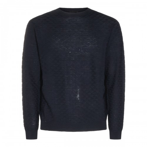 NAVY WOOL KNITWEAR