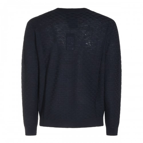 NAVY WOOL KNITWEAR 2