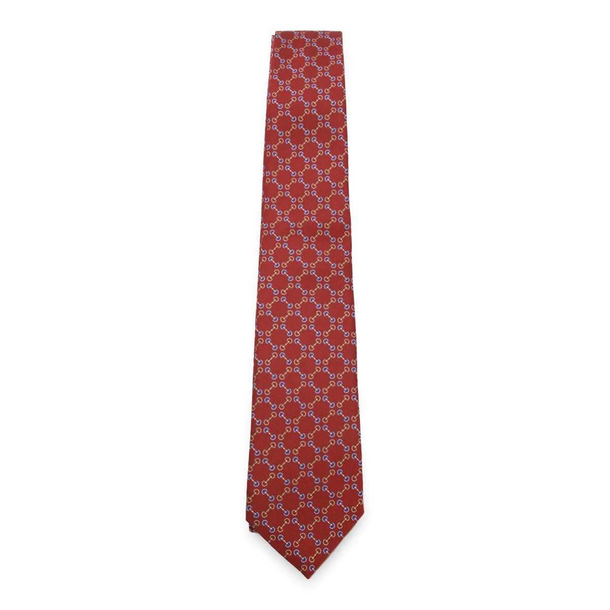RED SILK GG TIE