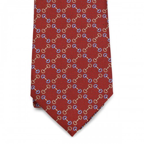 RED SILK GG TIE