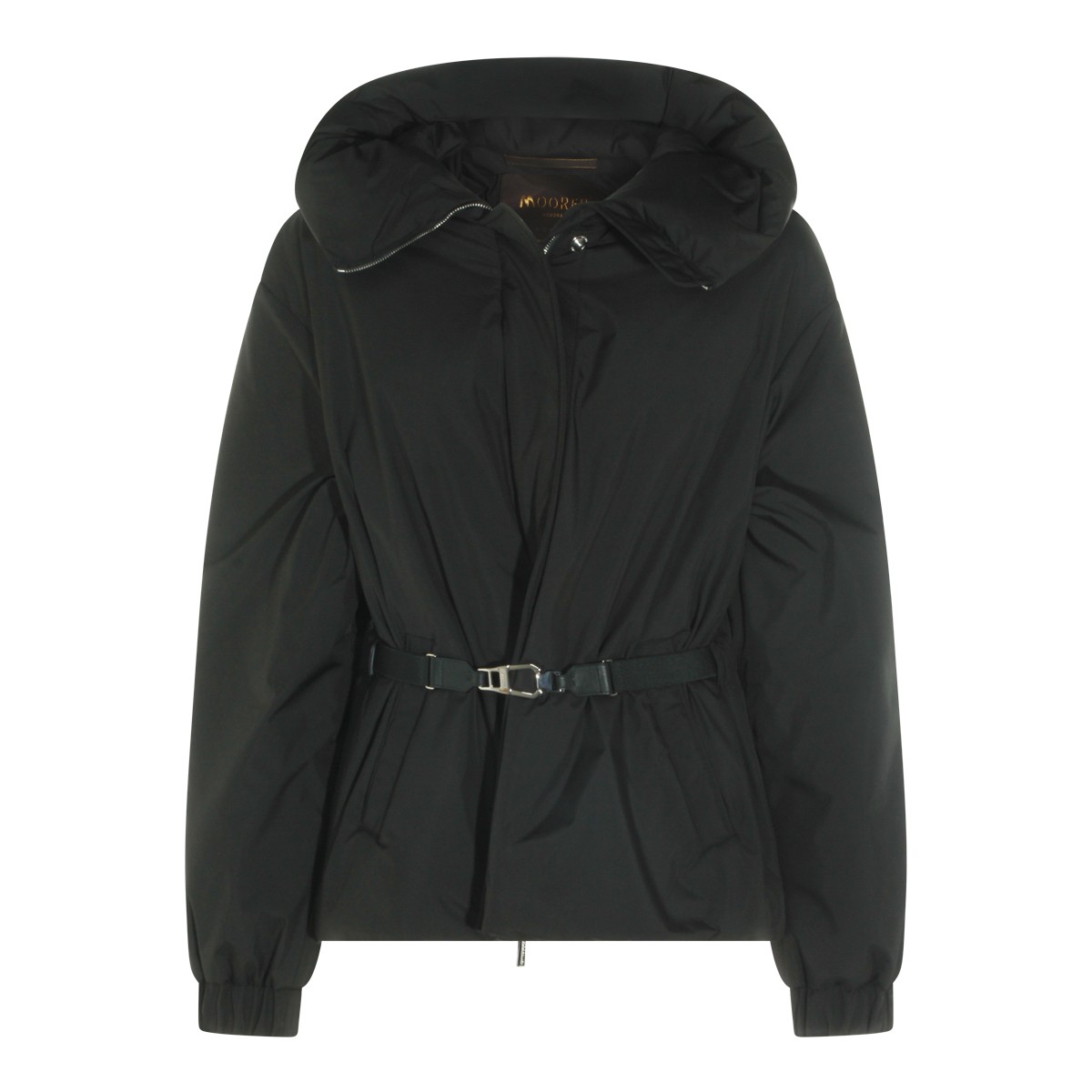 BLACK PADDED GLAREA DOWN JACKET