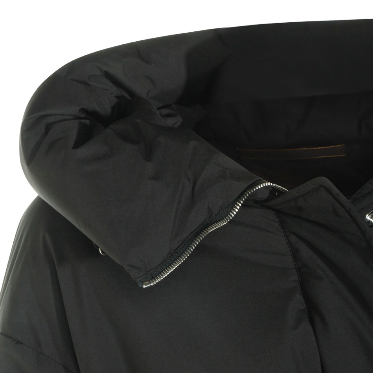 BLACK PADDED GLAREA DOWN JACKET