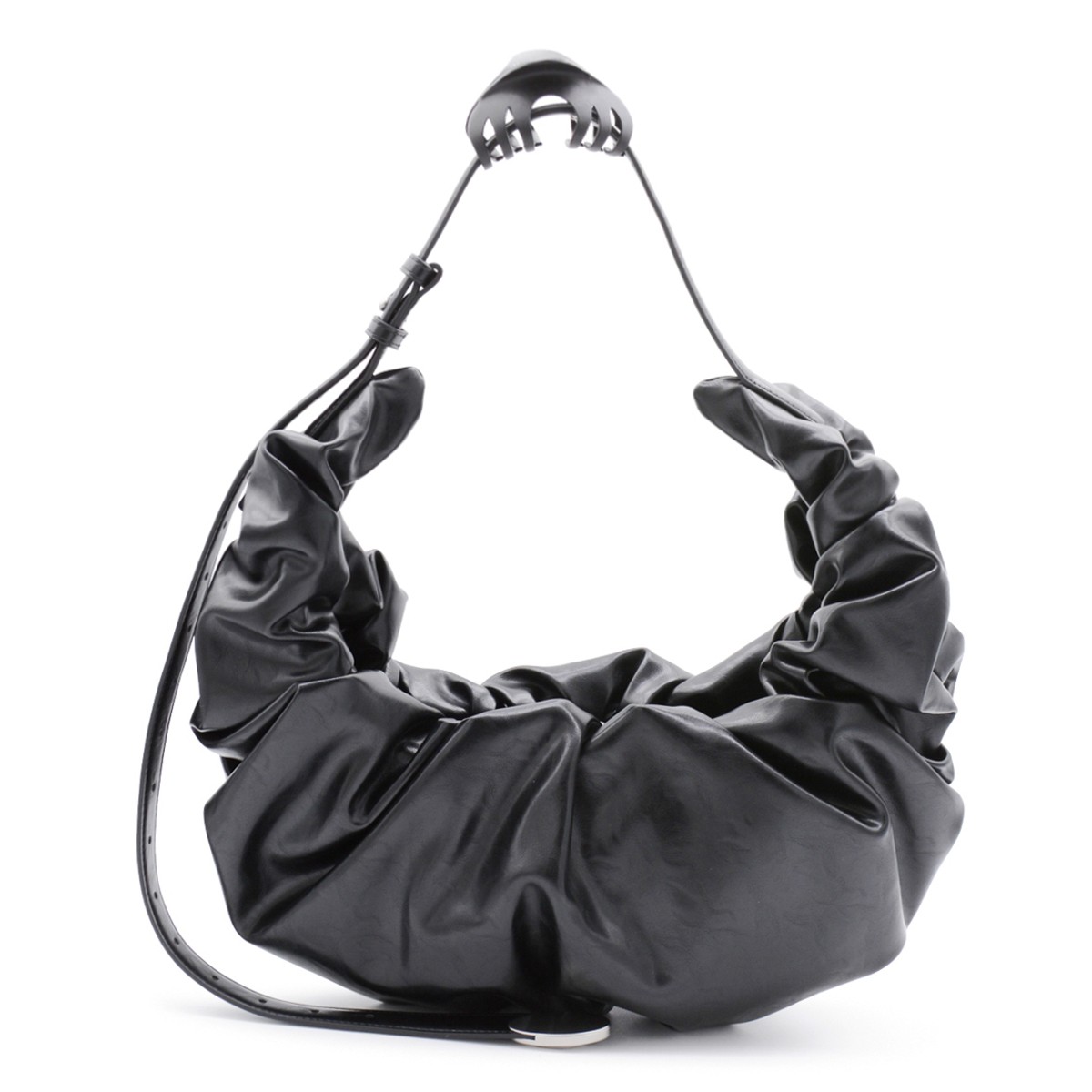 BLACK GRAB-D HOBO L SHOULDER BAG