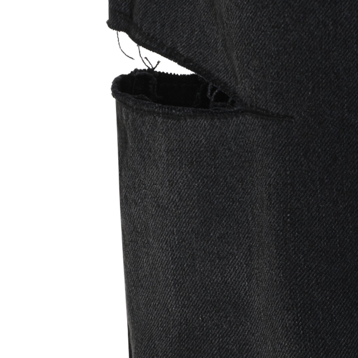 BLACK COTTON JEANS