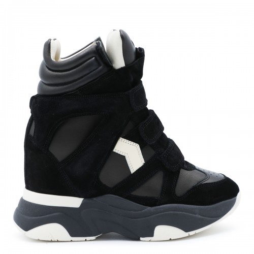BLACK LEATHER BALSKEE SNEAKERS