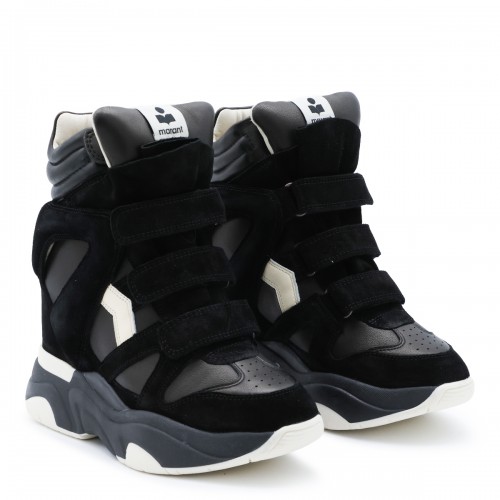 BLACK LEATHER BALSKEE SNEAKERS 2