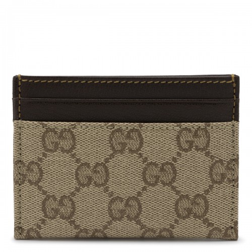 BEIGE EBONY ESSENCE CLASSIC CARD HOLDER