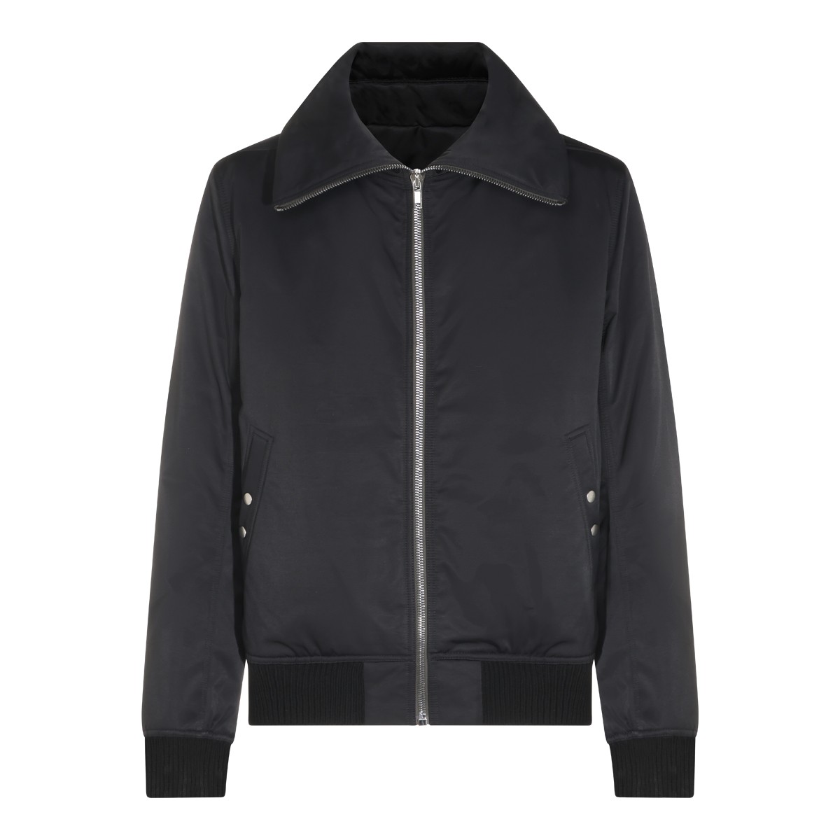 BLACK COTTON DRACUFLIGHT CASUAL JACKET