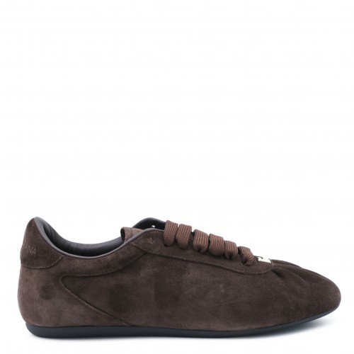 BROWN LEATHER SNEAKERS