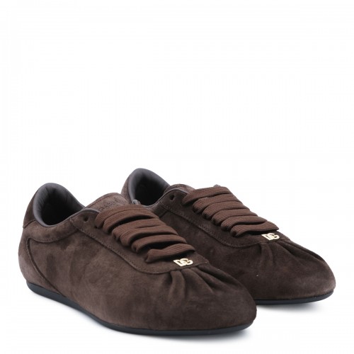 BROWN LEATHER SNEAKERS