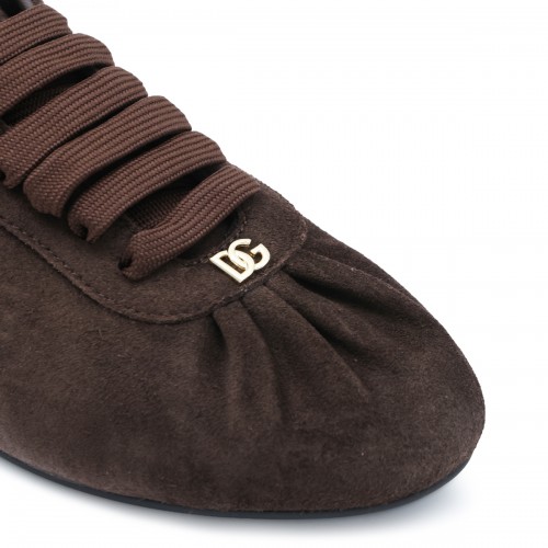 BROWN LEATHER SNEAKERS