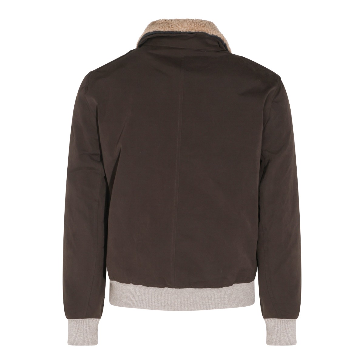 BROWN COTTON DOWN JACKET