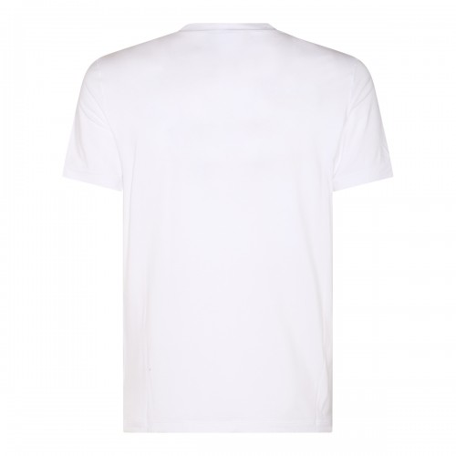 WHITE VISCOSE BLEND T-SHIRT