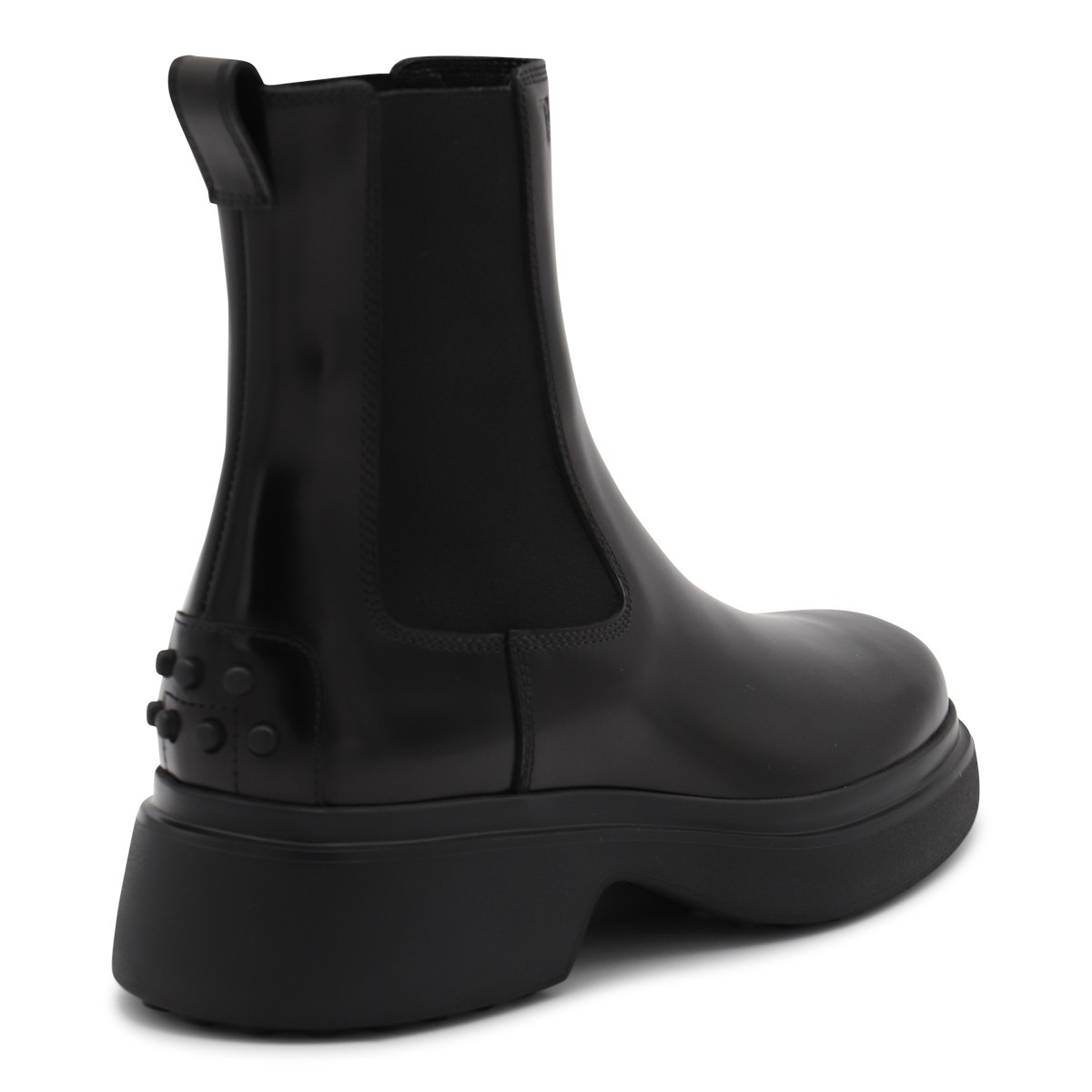 BLACK LEATHER BOOTS