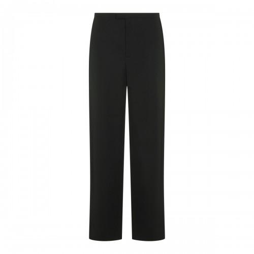 BLACK WOOL PANTS