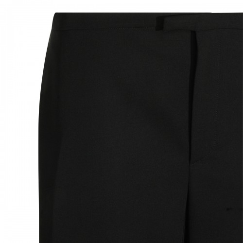 BLACK WOOL PANTS