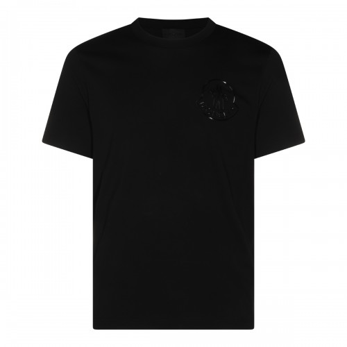 BLACK 3D LOGO COTTON T-SHIRT