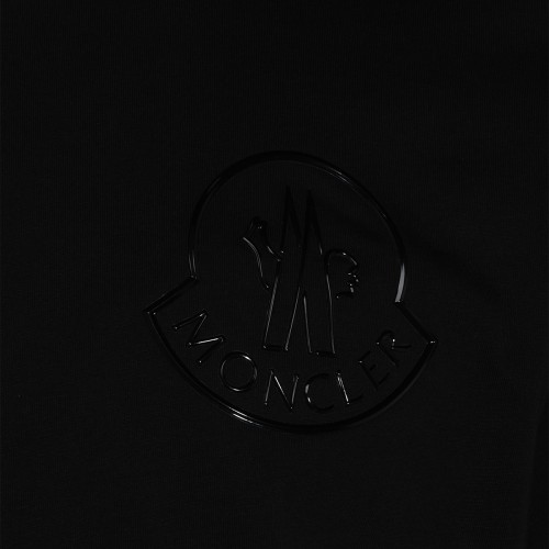 BLACK 3D LOGO COTTON T-SHIRT