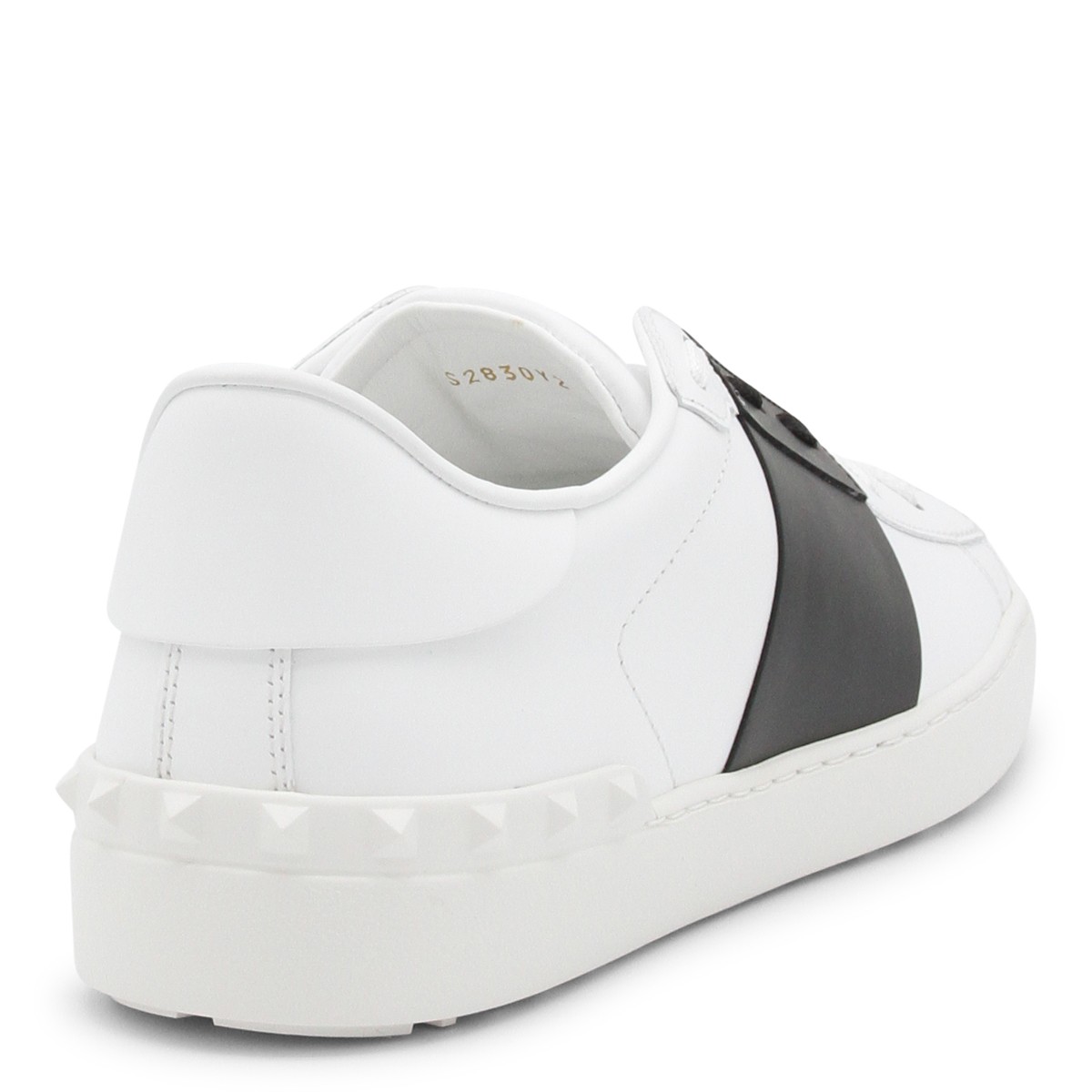 WHITE AND BLACK OPEN SNEAKERS