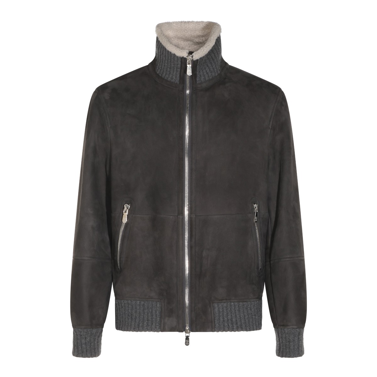 MUD SUEDE LEATHER JACKET