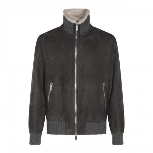 MUD SUEDE LEATHER JACKET