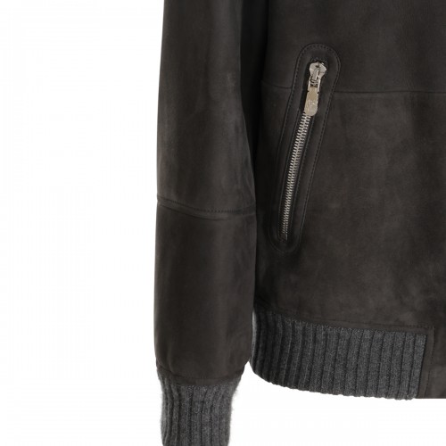 MUD SUEDE LEATHER JACKET
