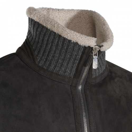 MUD SUEDE LEATHER JACKET
