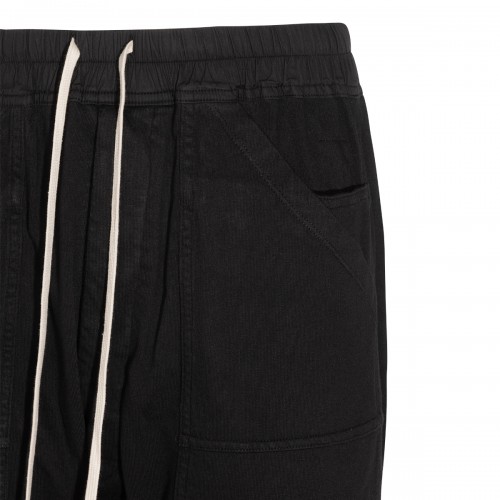 BLACK COTTON CARGO PANT