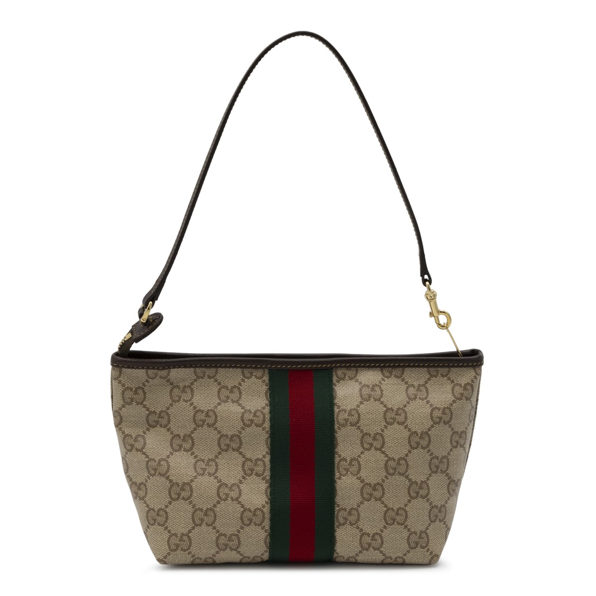BEIGE EBONY WEB RIBBON MINI BAG