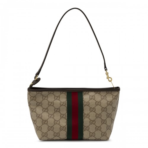 BEIGE EBONY WEB RIBBON MINI BAG