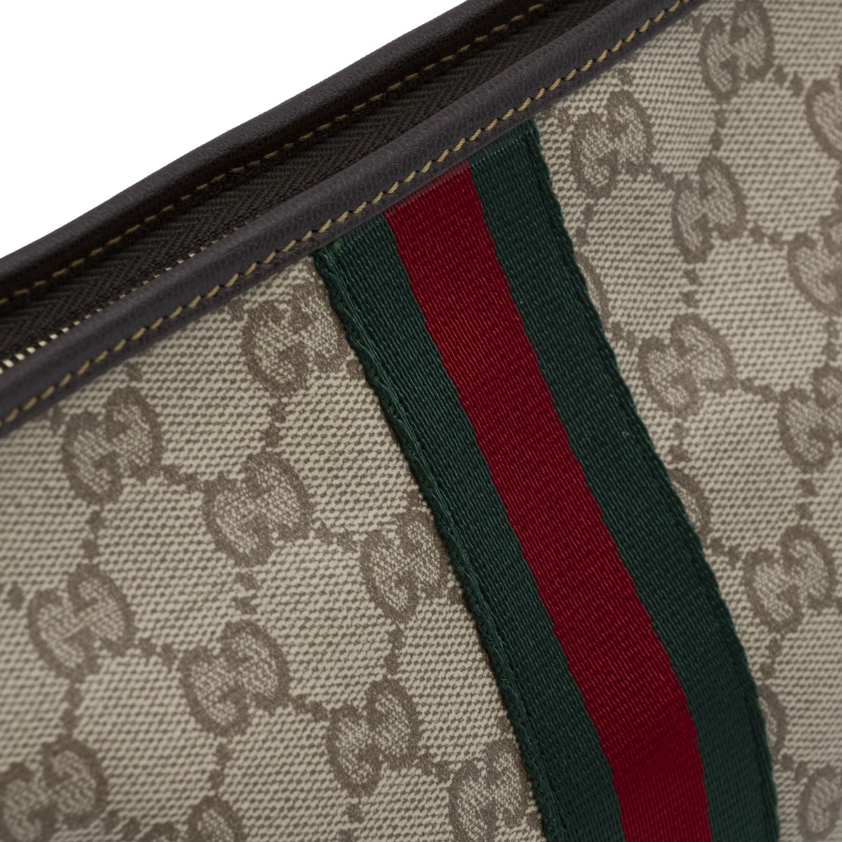 BEIGE EBONY WEB RIBBON MINI BAG