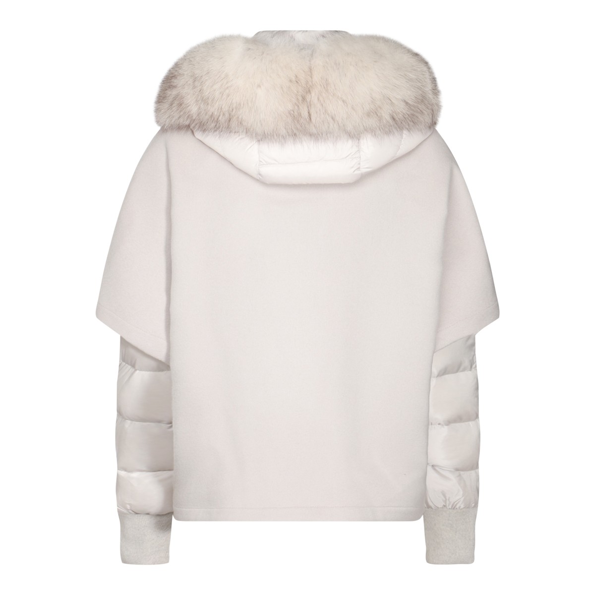 WHITE WOOL DOWN JACKET