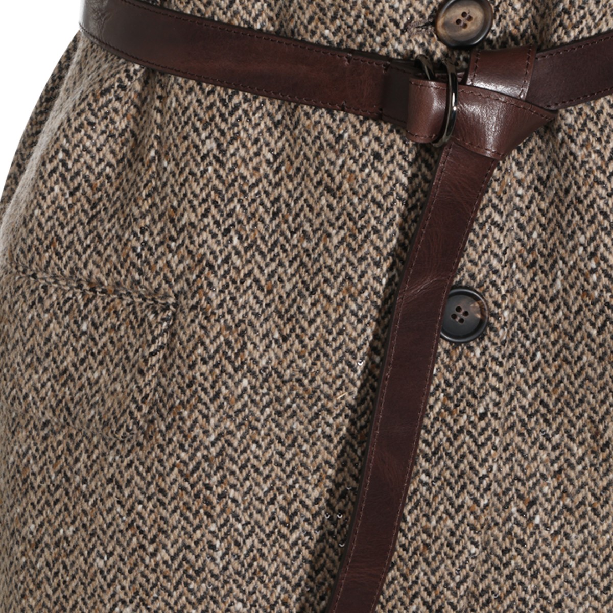 CAMEL AND BLACK WOOL BLAZER