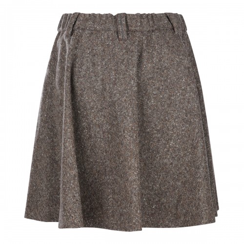 BROWN WOOL SKIRT 2