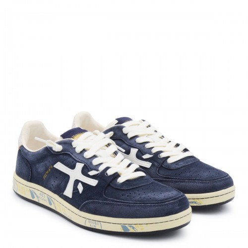 NAVY BASKET CLAY SNEAKERS