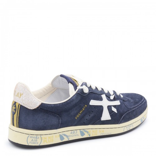 NAVY BASKET CLAY SNEAKERS