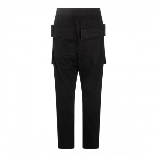 BLACK COTTON CREATCH CARGO PANT
