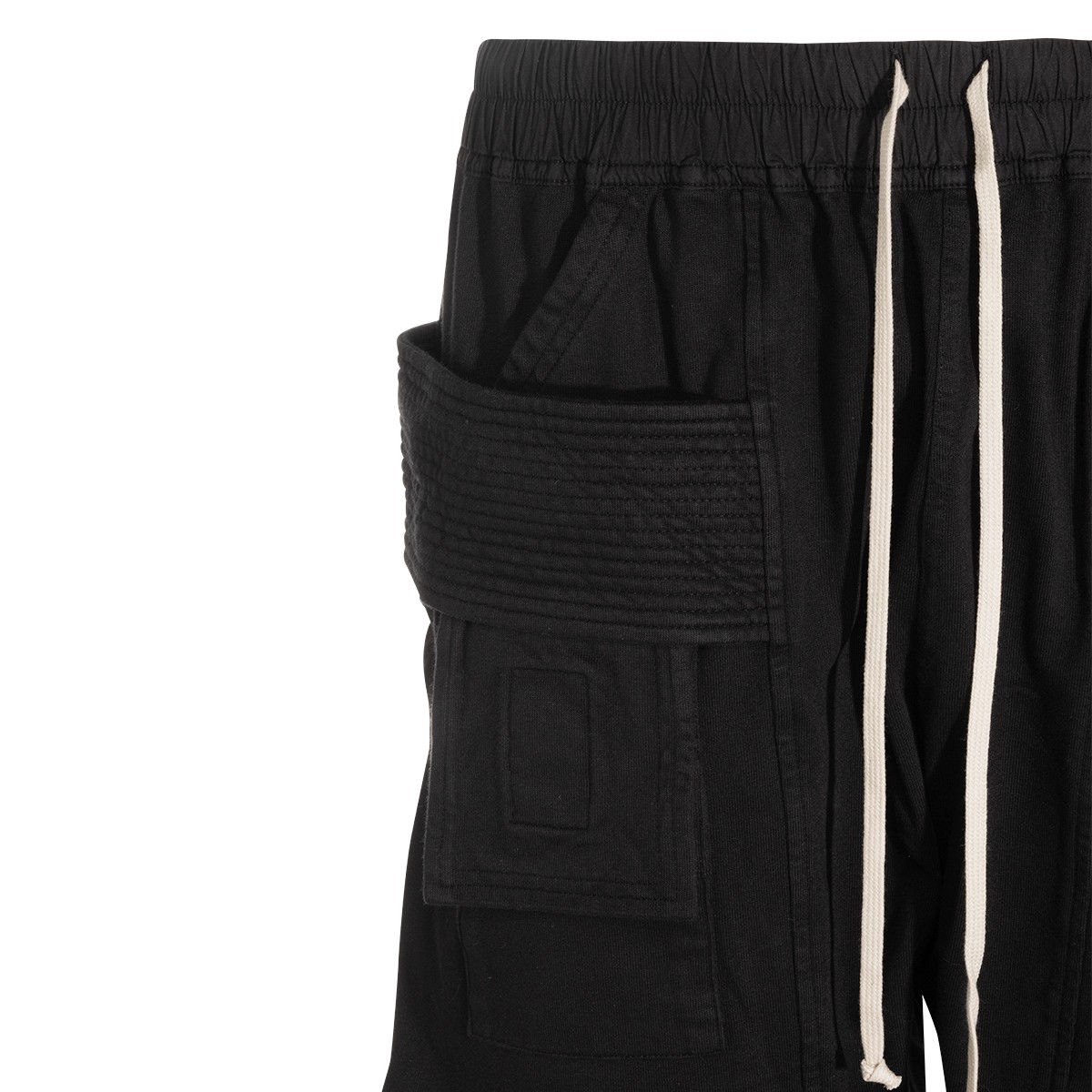 BLACK COTTON CREATCH CARGO PANT
