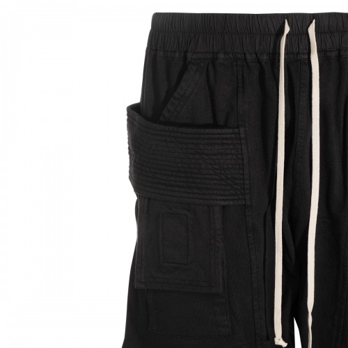 BLACK COTTON CREATCH CARGO PANT