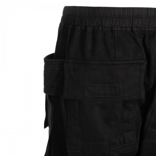 BLACK COTTON CREATCH CARGO PANT
