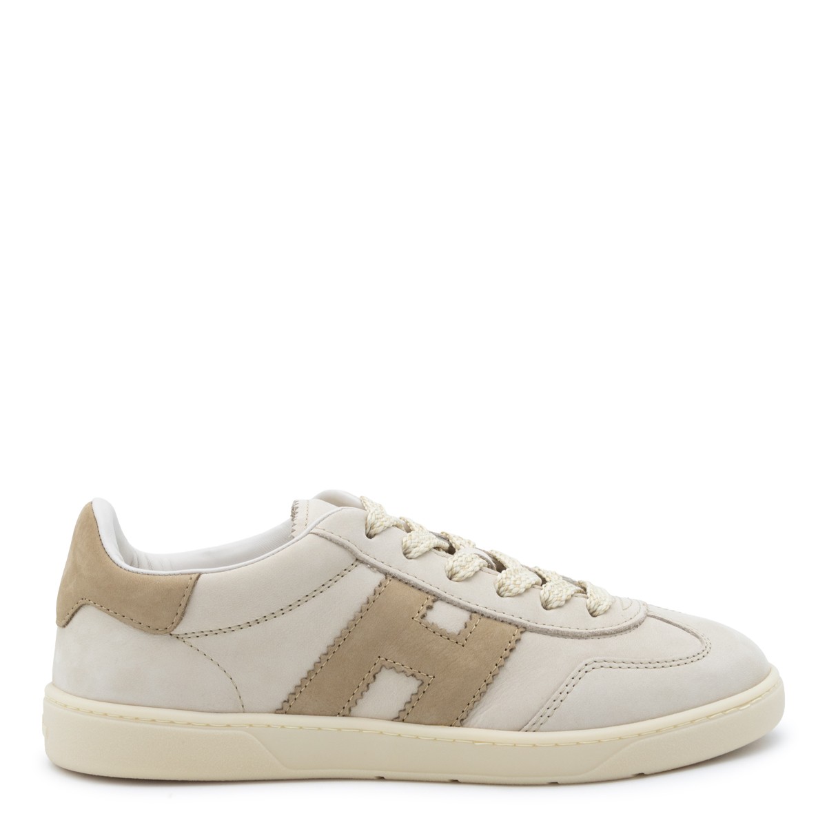 BEIGE LEATHER COOL SNEAKERS