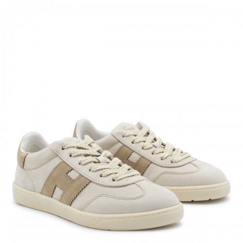 BEIGE LEATHER COOL SNEAKERS 2
