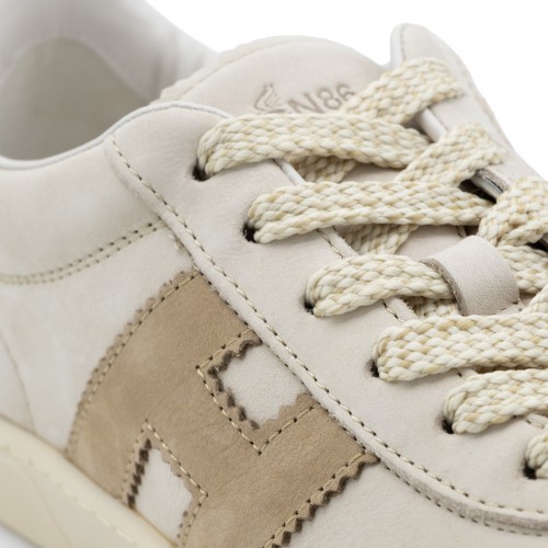 BEIGE LEATHER COOL SNEAKERS